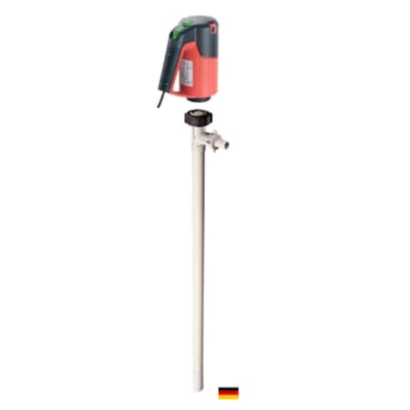 Flux Drum Pump, Polypropylene, 60" Long, Motor, 120V, 60Hz, 1ph, 500 W Power.  For DEF Service. 24-ZORO0130